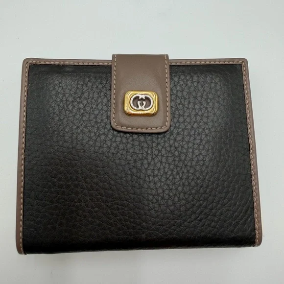Gucci Dark Brown Leather Bifold Wallet with Gold Emblem - Picture 3 of 6